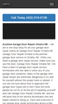 Mobile Screenshot of garagedoorrepairomahane.com